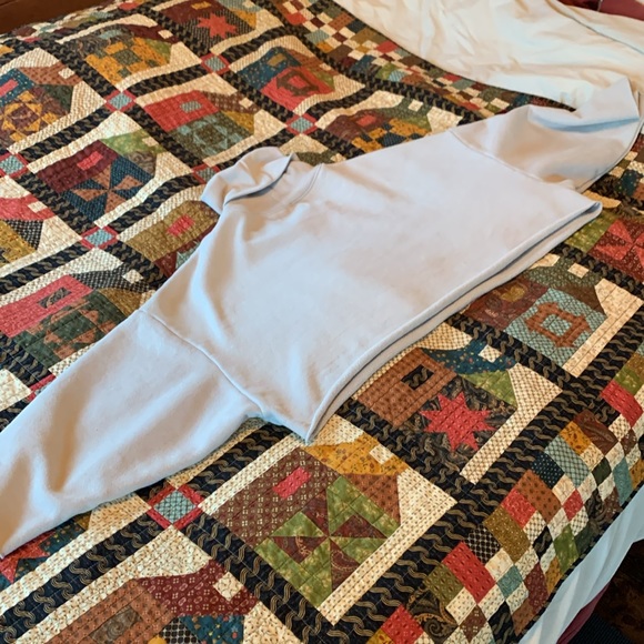 Oak + Fort cropped turtleneck oversized cream Small - Picture 9 of 11